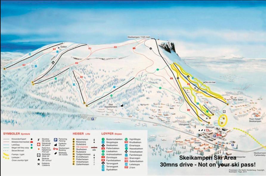 Hafjell Alpinlandsby Apt 88 エクステリア 写真